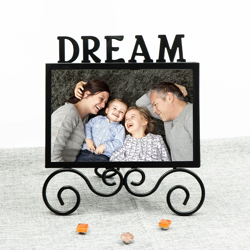 Design Sense Picture Frame Set Iron Wall Picture Frame High Grade Metal Horizontal Picture Frame